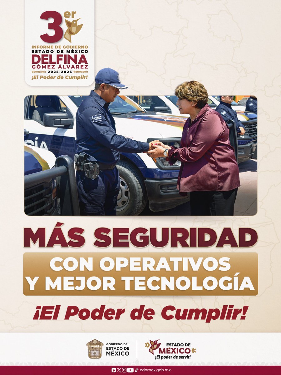SGGEdomex's tweet photo. En el #EdoMéx, hacemos historia con acciones que fortalecen la seguridad y permiten responder con mayor rapidez ante cualquier situación. https://t.co/Vi9gyuL2YQ