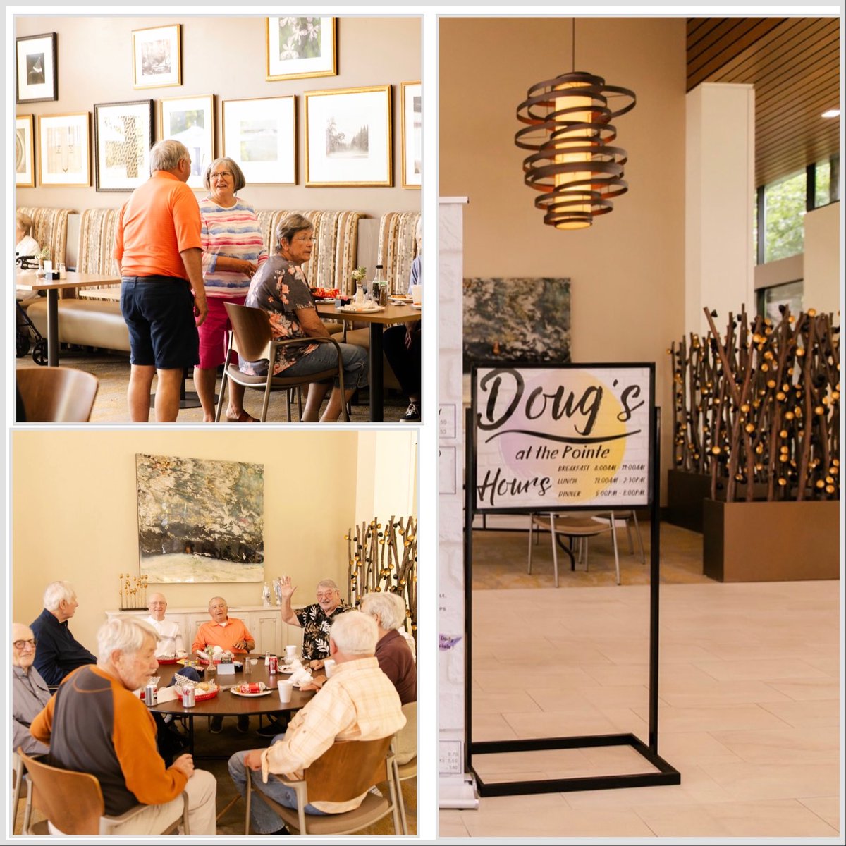 ZarrowPointe's tweet photo. We’re highlighting one of the sweetest spots at Zarrow Pointe: Doug’s at the Pointe!

Open for breakfast, lunch, and dinner, Doug’s is the perfect place to grab a bite, meet a friend for coffee, or enjoy a meal with family and fellow residents. https://t.co/ZViV8IL8dn