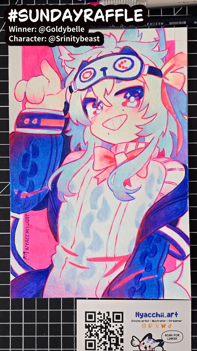 nyacchii_art's tweet photo. - SUNDAY RAFFLE -
Winner: @goldy_belle
Character: @Srinitybeast https://t.co/xOsV67hZii