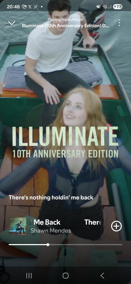 whyyoushawn's tweet photo. #illuminate10 Shawn Mendes' spotify songs for illuminate 10 are now displaying the music videos or new album visuals🩵 https://t.co/6OQTG8pv74