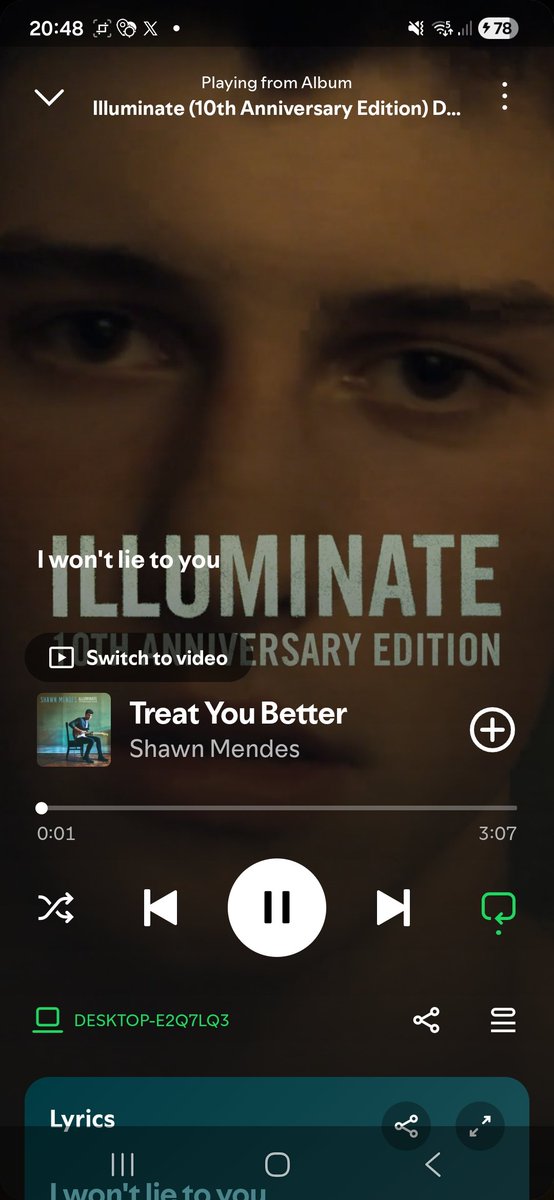 whyyoushawn's tweet photo. #illuminate10 Shawn Mendes' spotify songs for illuminate 10 are now displaying the music videos or new album visuals🩵 https://t.co/6OQTG8pv74