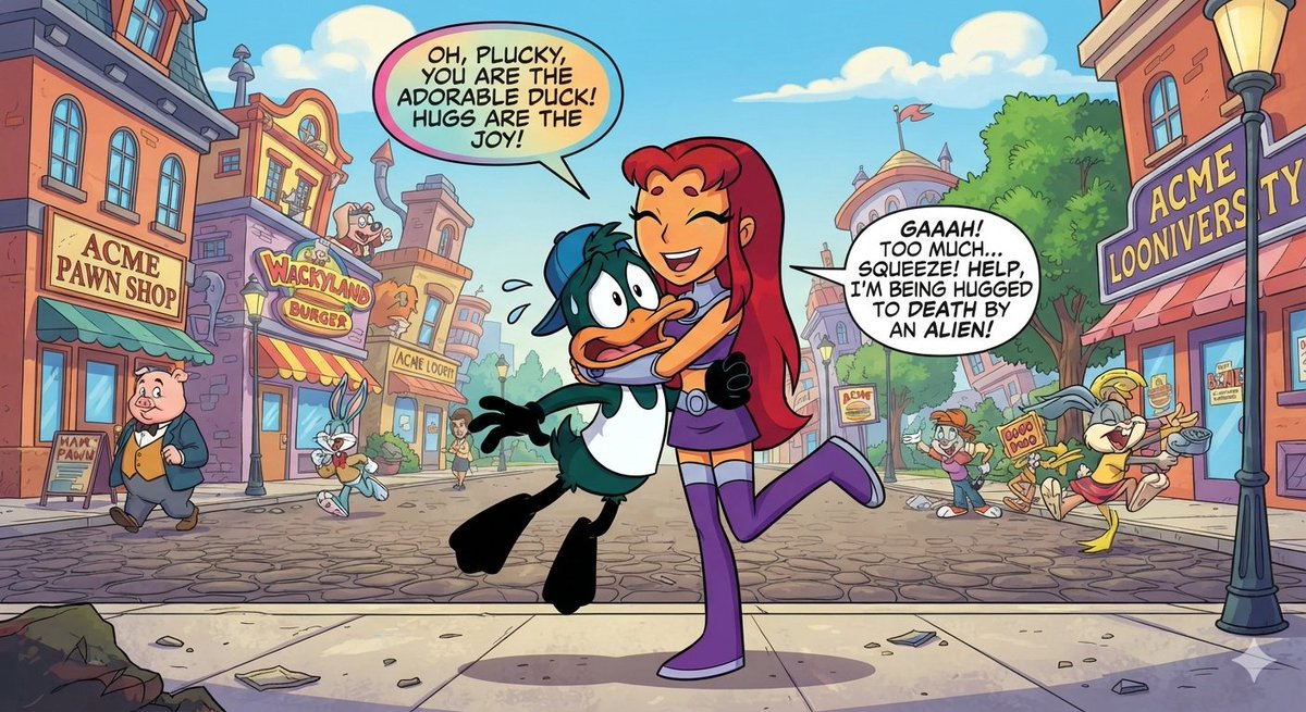 TommyHo46439136's tweet photo. #CartoonNetwork #DC #TinyToonsAdventure #TeenTitans #PluckyDuck #Koriandr #Starfire https://t.co/4hY7J24fbc