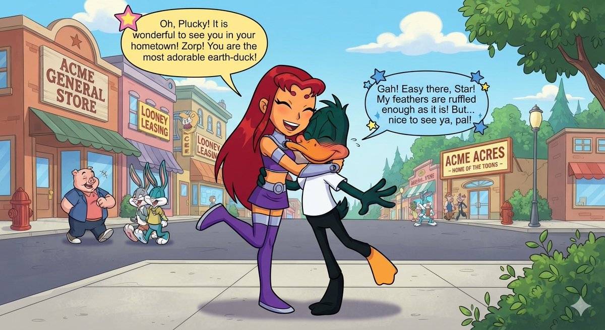 TommyHo46439136's tweet photo. #CartoonNetwork #DC #TinyToonsAdventure #TeenTitans #PluckyDuck #Koriandr #Starfire https://t.co/4hY7J24fbc