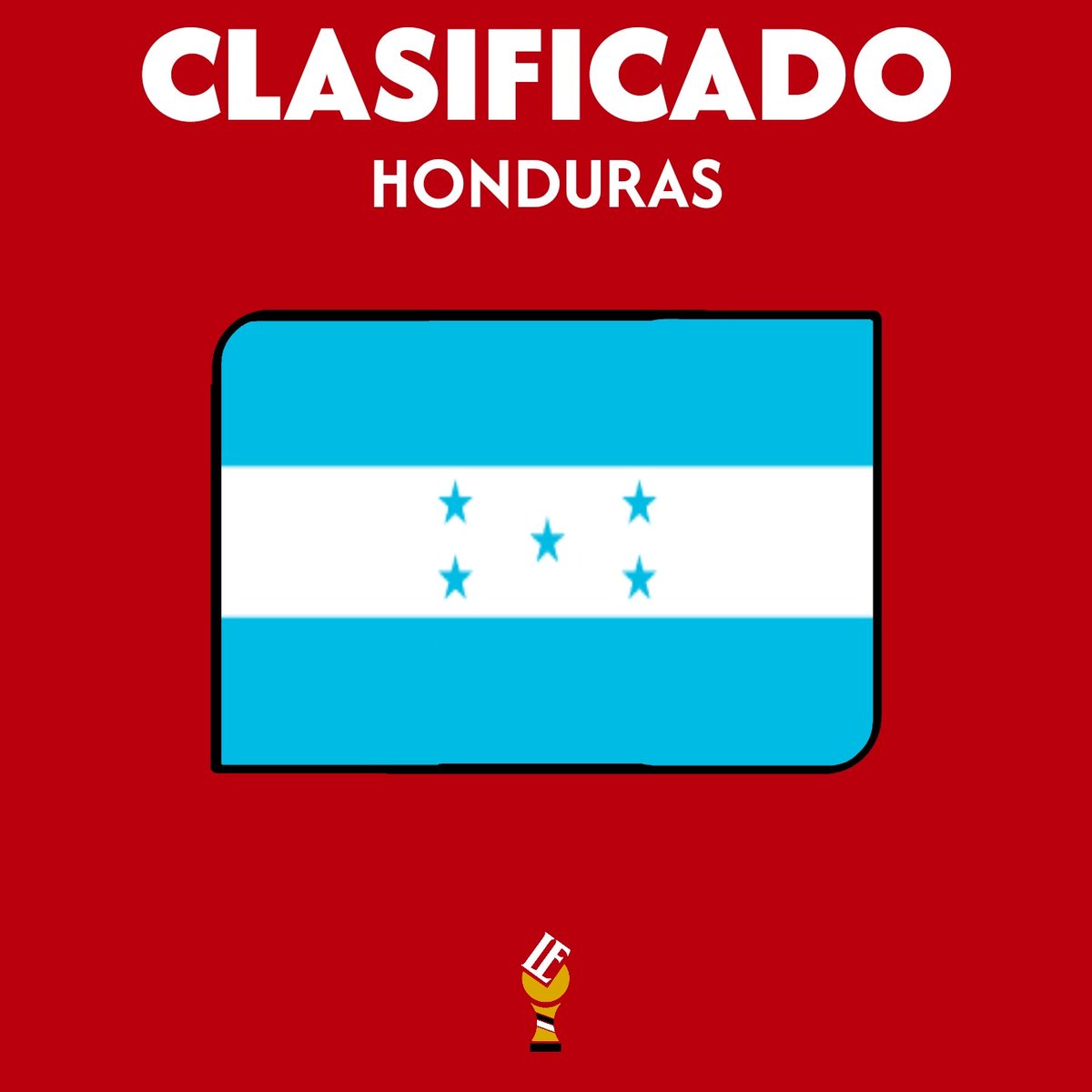 EquisWC's tweet photo. TENEMOS AL QUINTO PAÍS CLASIFICADO 

Bienvenido @HondurasEquisWC 🇭🇳 https://t.co/BDyUpwh6wn