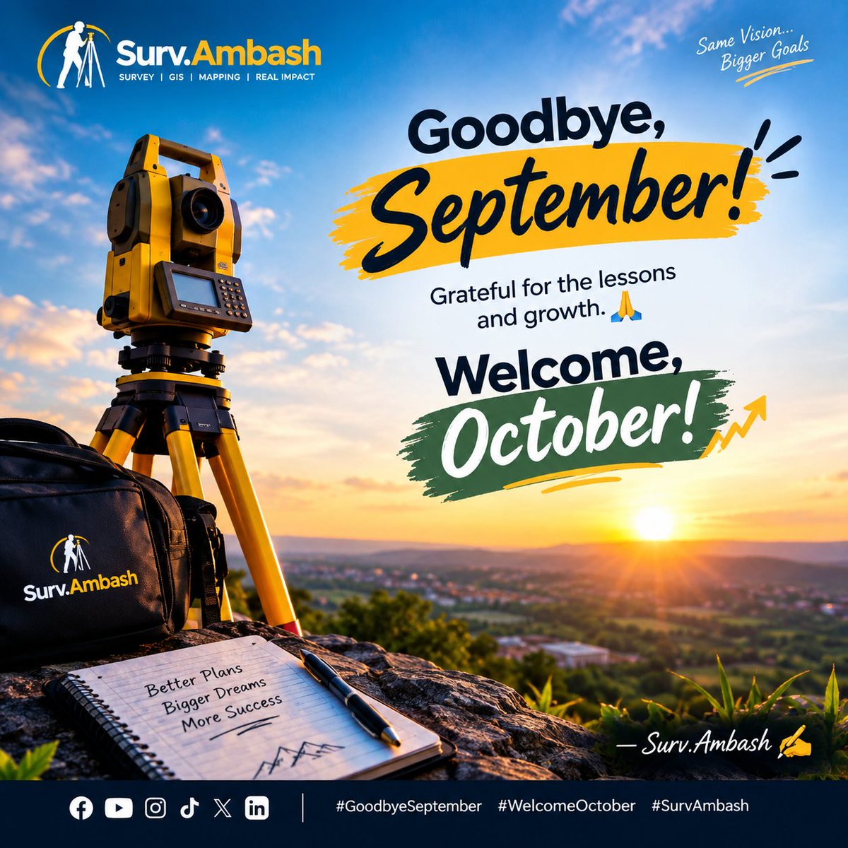 AMB_Ambash's tweet photo. Goodbye, September! 👋
Grateful for the lessons and growth. 🙏
Welcome, October! 🚀✨

#GoodbyeSeptember #WelcomeOctober #SurvAmbash https://t.co/kHMS186bzA