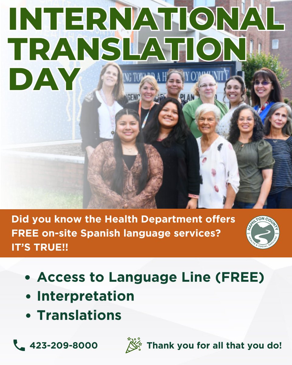 HamiltonHealth's tweet photo. Happy International Translation Day! Today, we celebrate our Linguistics Department for helping overcome language barriers and making essential health information and services more accessible to everyone in our community. Thank you for all you do! https://t.co/SdFp2Nmrmi