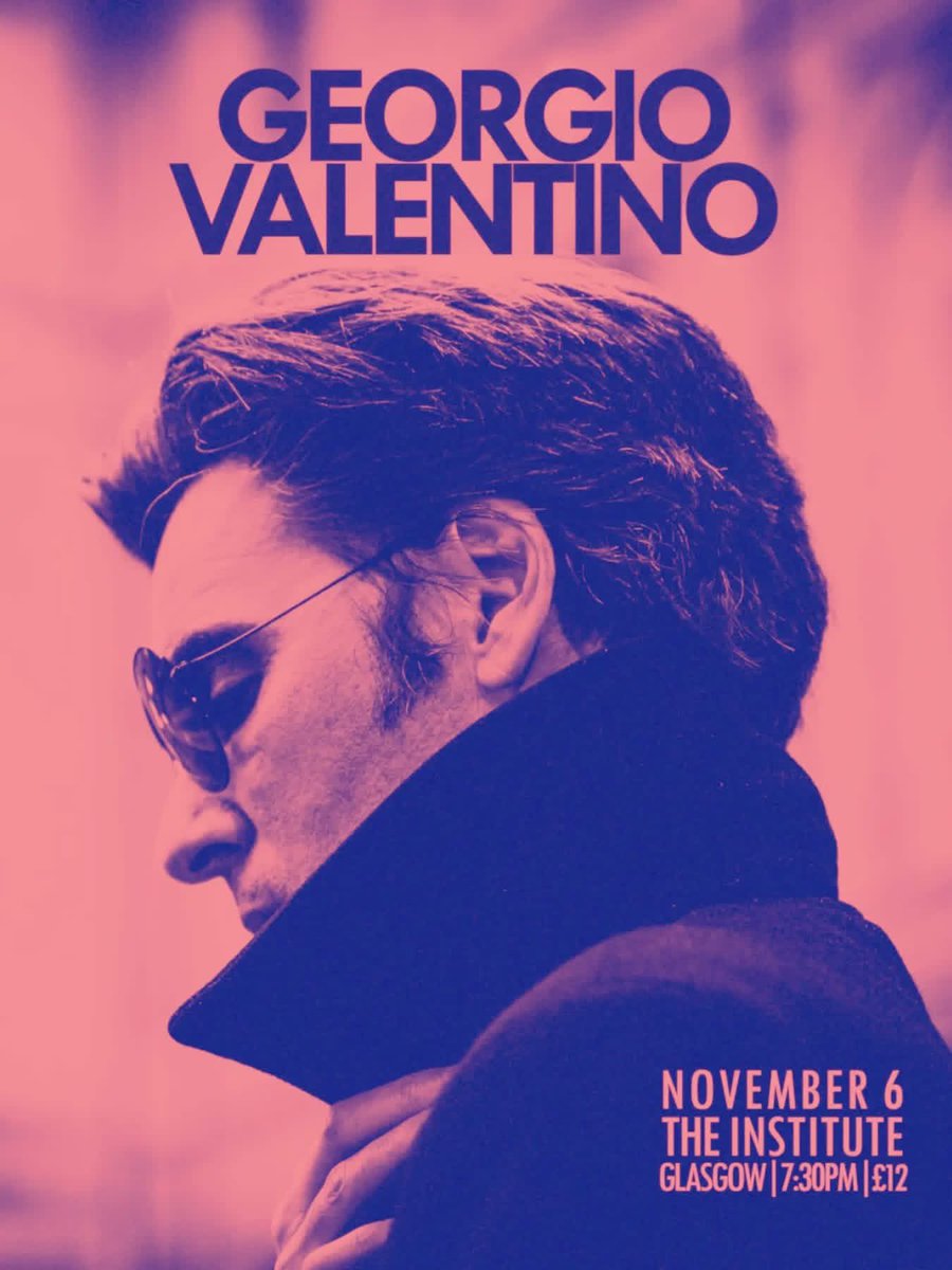 FRETSCONCERTS's tweet photo. Georgio is also known for his sentence in Crime &amp; the City Solution. He returns to Scotland in the fall to peddle his solo collection, Devenir Imperceptible
Joining GV (vocal/guitar) on stage are Gavin Fraser (bass), Ross Wilson (drums) and special guest Malcolm Ross (guitar). https://t.co/yyqroVEtws