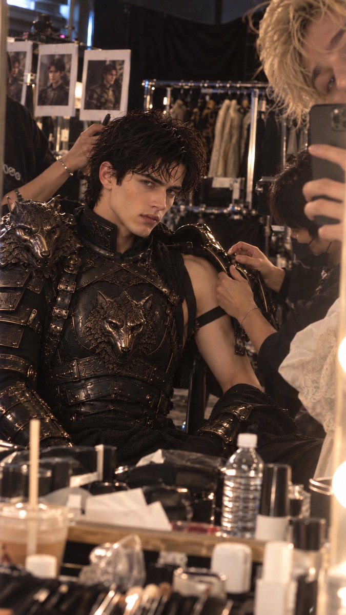 zhicam030's tweet photo. #Caelan at the shooting scene of 
#OathoftheWolfKnight
I created too many of these …not knowing X can only put 4 pics maximum -.-
#ai #shortdrama https://t.co/OT0JdmVmyc