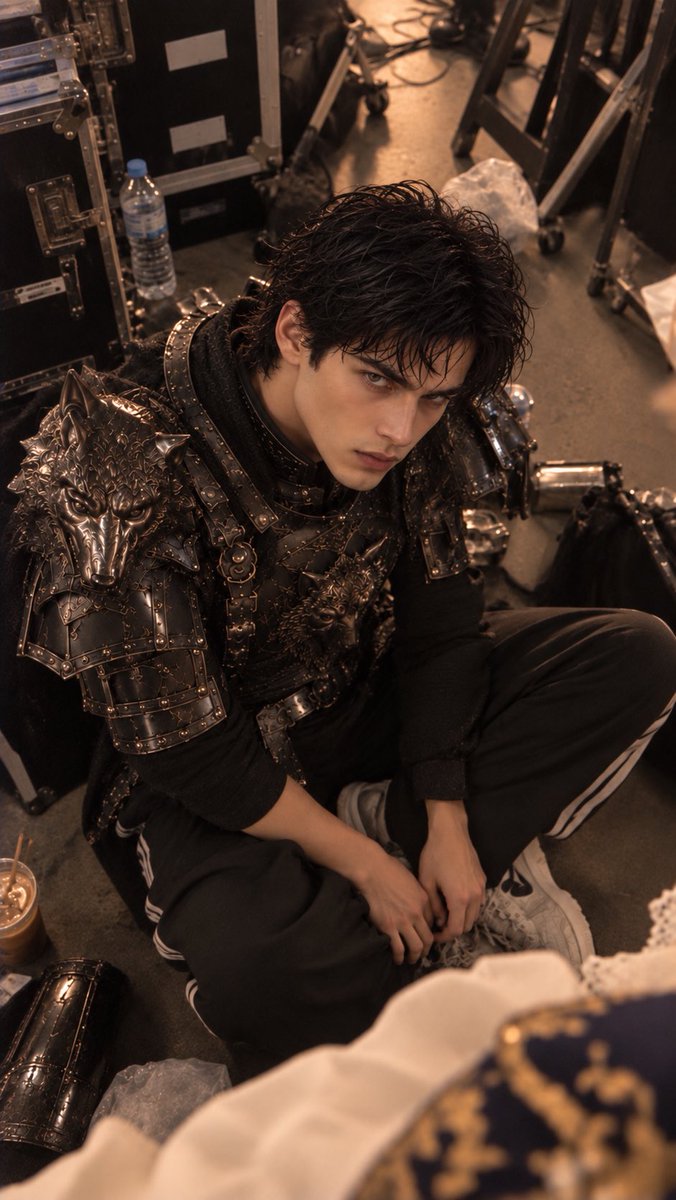zhicam030's tweet photo. #Caelan at the shooting scene of 
#OathoftheWolfKnight
I created too many of these …not knowing X can only put 4 pics maximum -.-
#ai #shortdrama https://t.co/OT0JdmVmyc