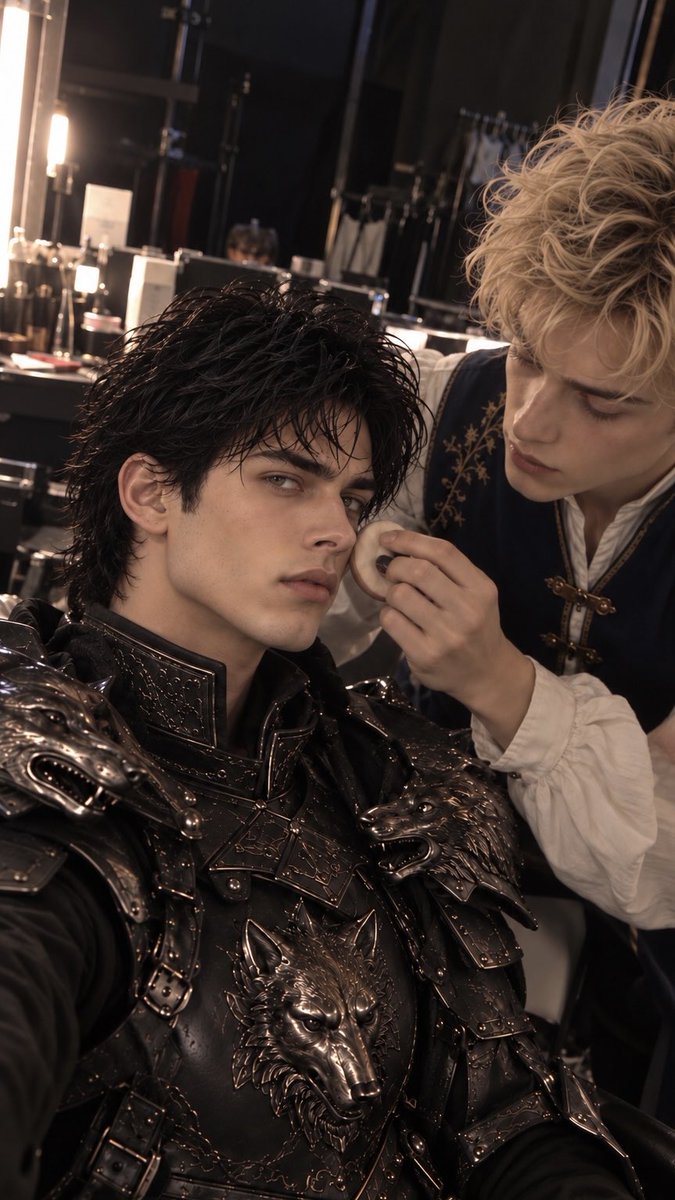 zhicam030's tweet photo. #Caelan at the shooting scene of 
#OathoftheWolfKnight
I created too many of these …not knowing X can only put 4 pics maximum -.-
#ai #shortdrama https://t.co/OT0JdmVmyc