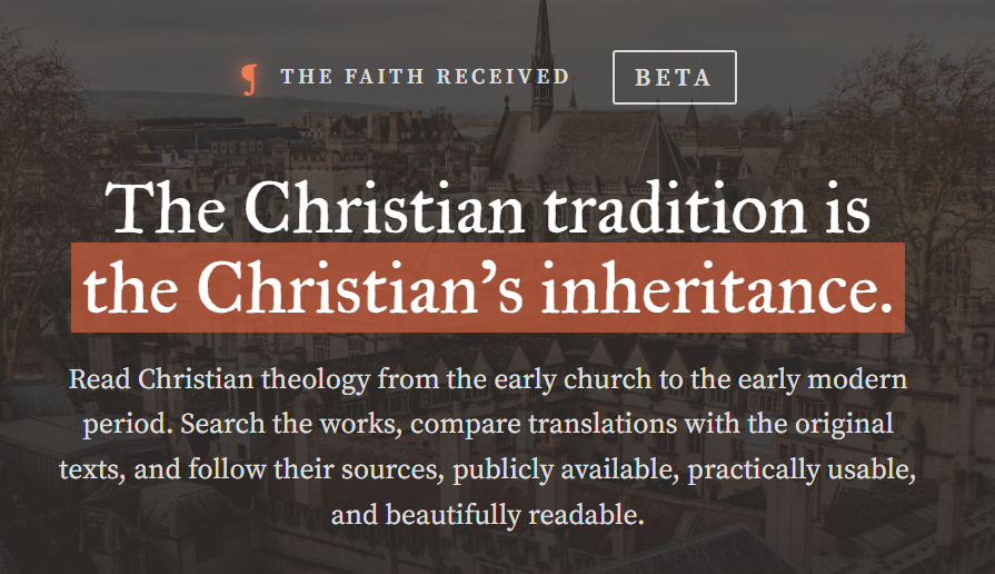 FredFredSanders's tweet photo. MereO has put together a powerful online tool for reading old Christian books. The Faith Received, though still in beta mode, is kind of a moon shot for retrieval. Congrats to @StvenWithAnI, @ianharber &amp; co for hopping over numerous hurdles to get this started. A few thoughts: https://t.co/fdlkU9XJU9