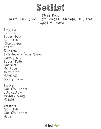 fateofori's tweet photo. comparando el setlist que hicieron en el lolla chicago con el de straycity, cual les gustó más?

que canciones agregarían y cuales quitarían ustedes para futuros festivales? https://t.co/aw841CGxWn