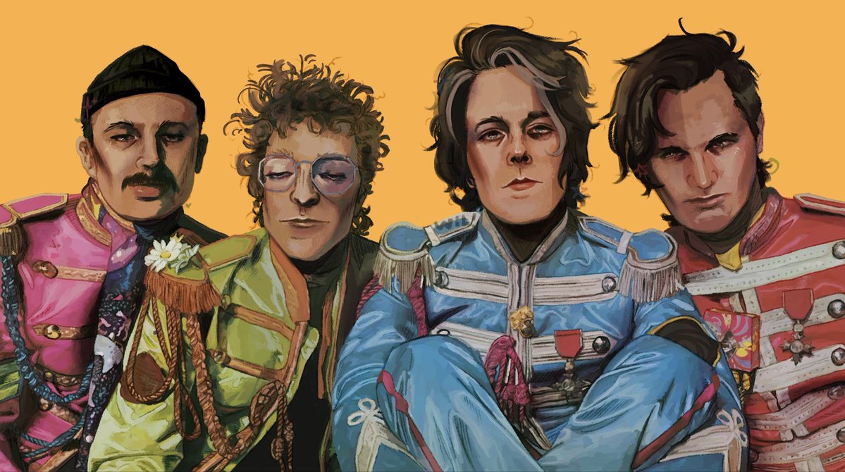 idkhowie's tweet photo. i don’t know how but we’re sgt. peppers lonely hearts club band?!?!???? 

#idkhow #art https://t.co/rijHsaXOk7