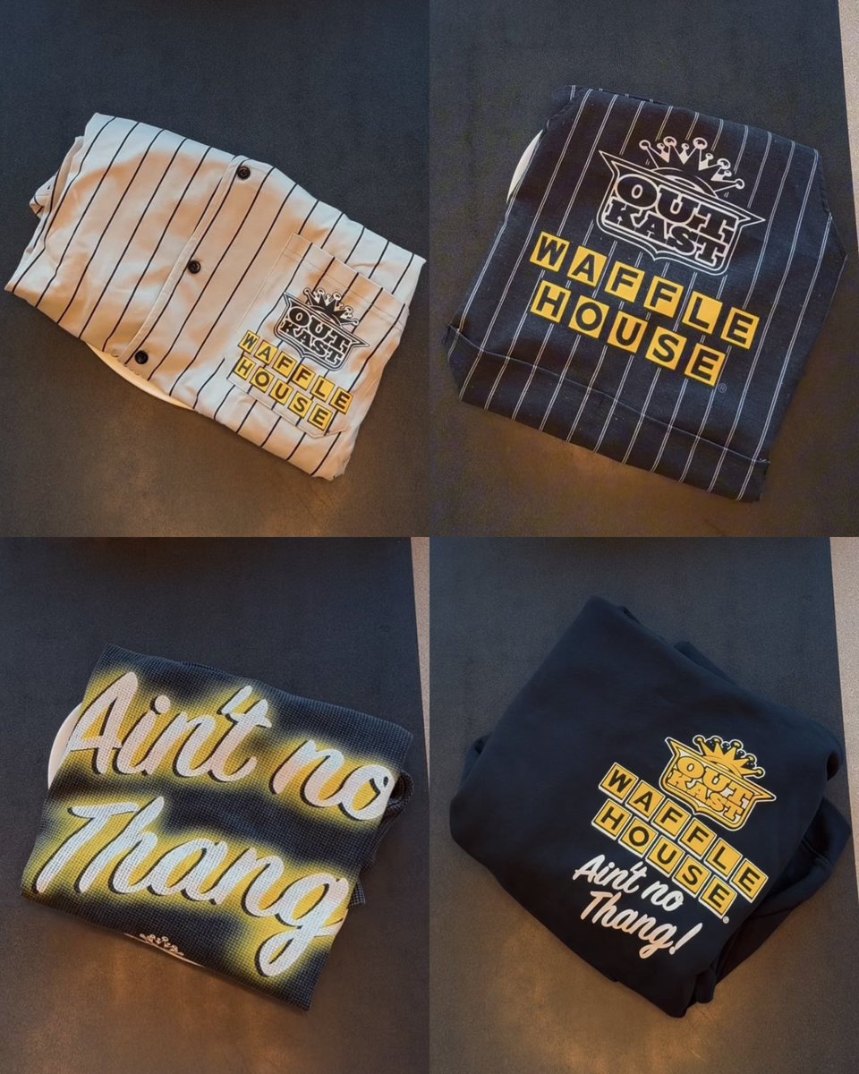 SoleRetriever's tweet photo. GATOR BELTS &amp; PATTY MELTS: The Outkast x Waffle House Collection 👽🧇

🗓️ October 2nd
⌚️ 10am ET https://t.co/NMf7teEOxK