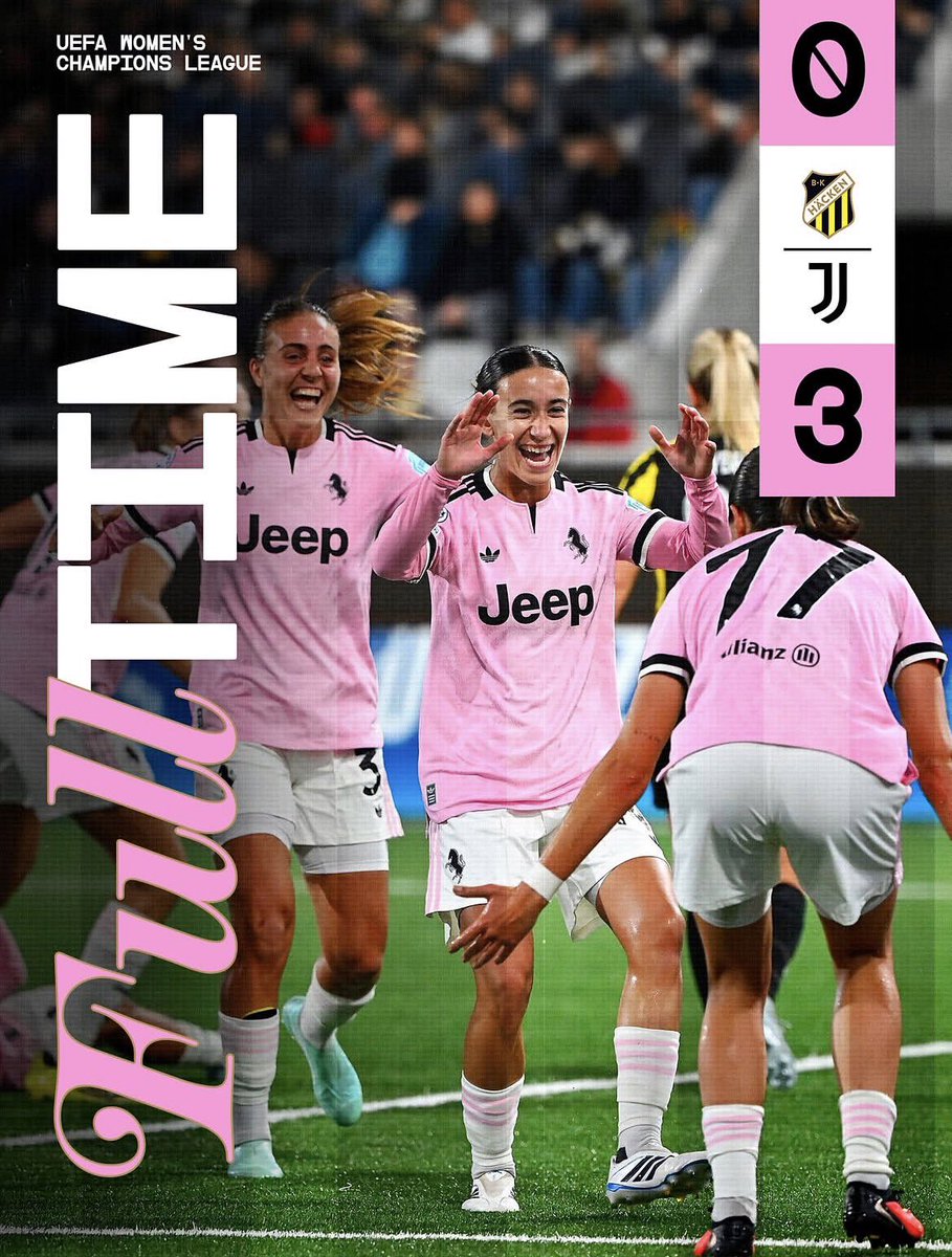 juventuswomen_'s tweet photo. La prima vittoria in #UWCL per la #JuventusWomen porta le firme di Pinto, Godo e Redondo 🙌🏻🤍🖤 https://t.co/Igm6HJHzfN