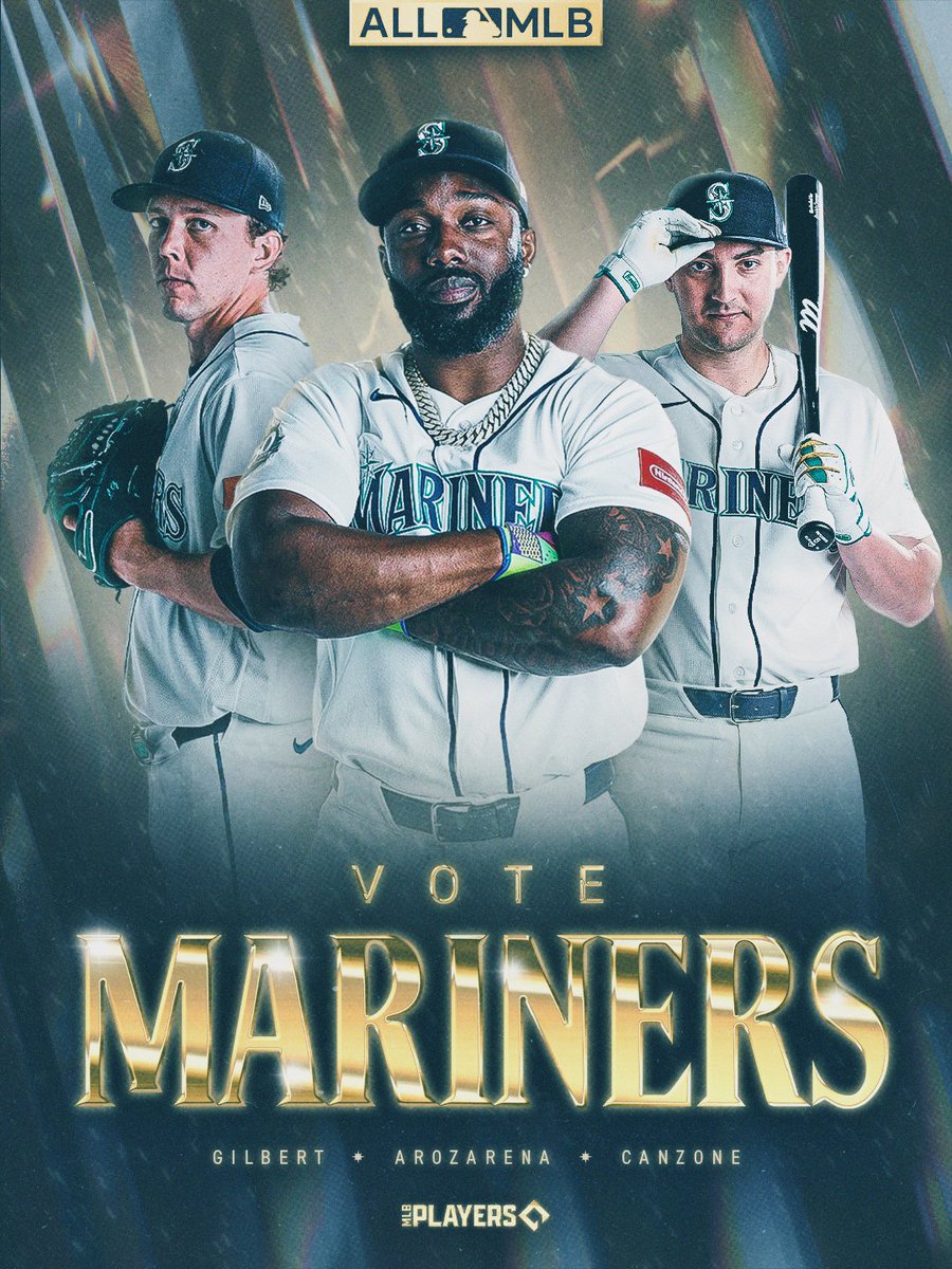 Mariners's tweet photo. Logan, Randy and Dom are all on the ballot for this year’s All-MLB Team 👏 #TridentsUp

Cast your vote here ➡️ https://t.co/VPJPyaG01d https://t.co/6icvMWwd47