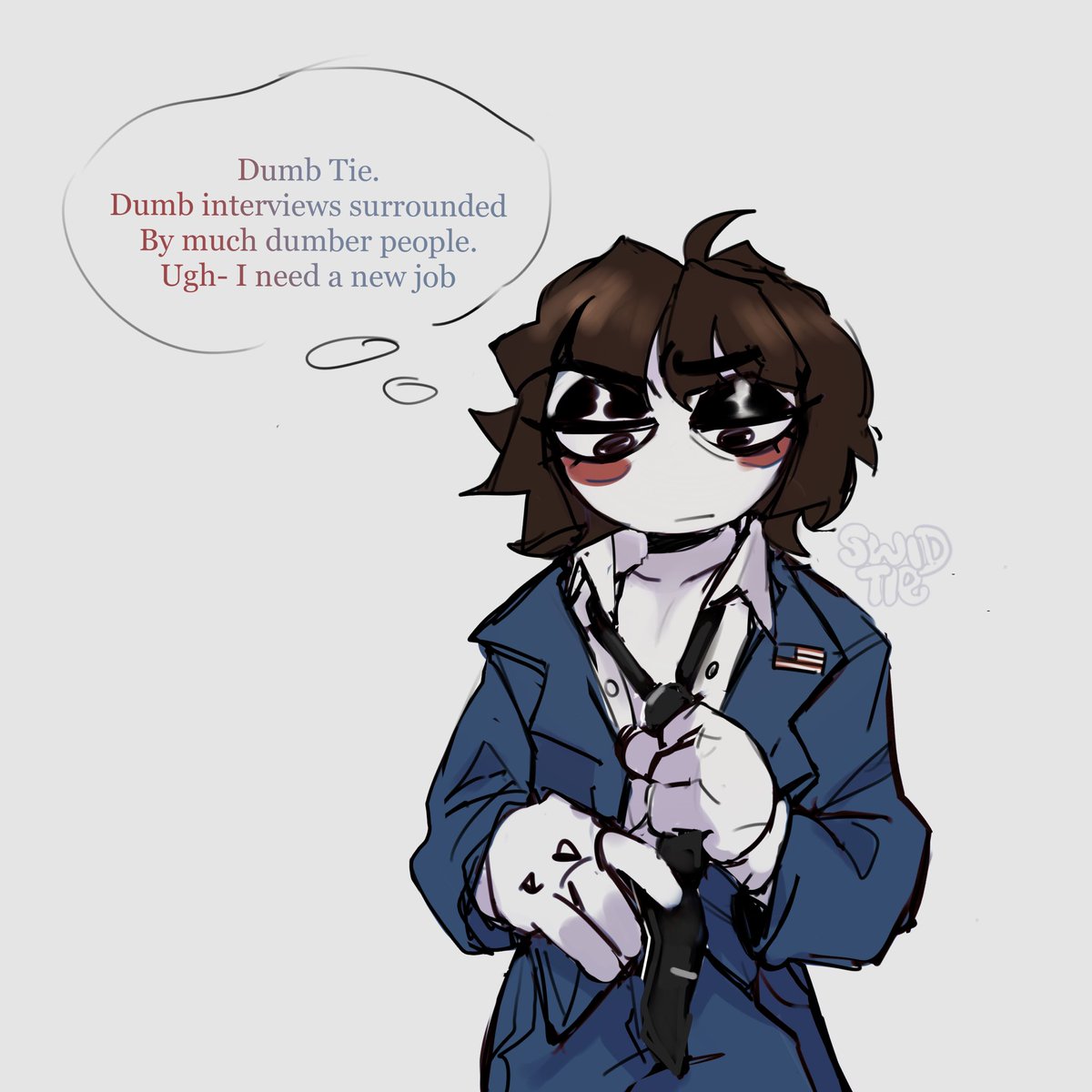 Swid_Kid's tweet photo. Another day in the office (1/2)

Ps. Not my Pomni from my AU but I did keep Ragathas
Personality from it. I just needed Pomni to be bolder for this
#tadc #jesterdoll https://t.co/cdevCfdUqG