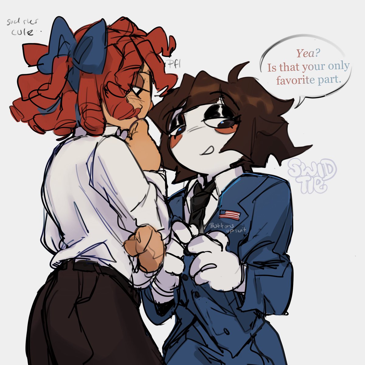 Swid_Kid's tweet photo. Another day in the office (1/2)

Ps. Not my Pomni from my AU but I did keep Ragathas
Personality from it. I just needed Pomni to be bolder for this
#tadc #jesterdoll https://t.co/cdevCfdUqG