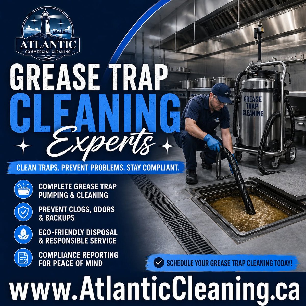 AtlanticHalifax's tweet photo. Keep Your Kitchen Running Smoothly with Professional Grease Trap Cleaning!
https://t.co/9o0ugqzYET
#Halifax #YHZ #CleaningInHalifax #HalifaxCleaning #HalifaxBusiness #YHZBusiness #HalifaxBiz #CommercialCleaning #KitchenCleaning #RestaurantCleaning #HalifaxBusiness https://t.co/nqJ4gyfCSB