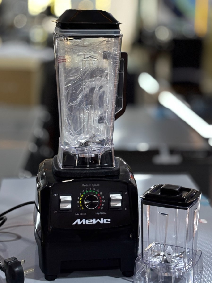 LGSNigeria's tweet photo. The Mewe Blender is a practical addition to any kitchen—perfect for all types of blending and grinding.
Ready to upgrade your kitchen? Shop now @ https://t.co/FKF6gTO3sy
📍Wildot Plaza, Utako Abuja
#LuGoldStore #Mewe #Blender #KitchenAppliances #HomeAppliances https://t.co/YDTtSJL7QU