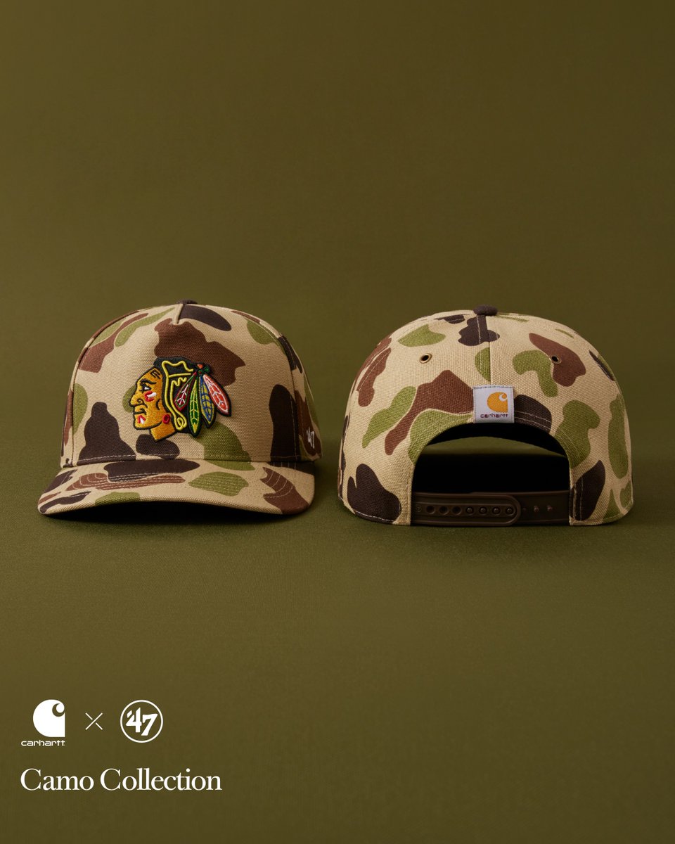 47's tweet photo. The Carharrt x '47 Camo Collection.

A history of hard work printed in Carhartt’s iconic 1972 duck camo.

Explore the collection: https://t.co/zZ4ZreUFDv https://t.co/sztM9EWlaB