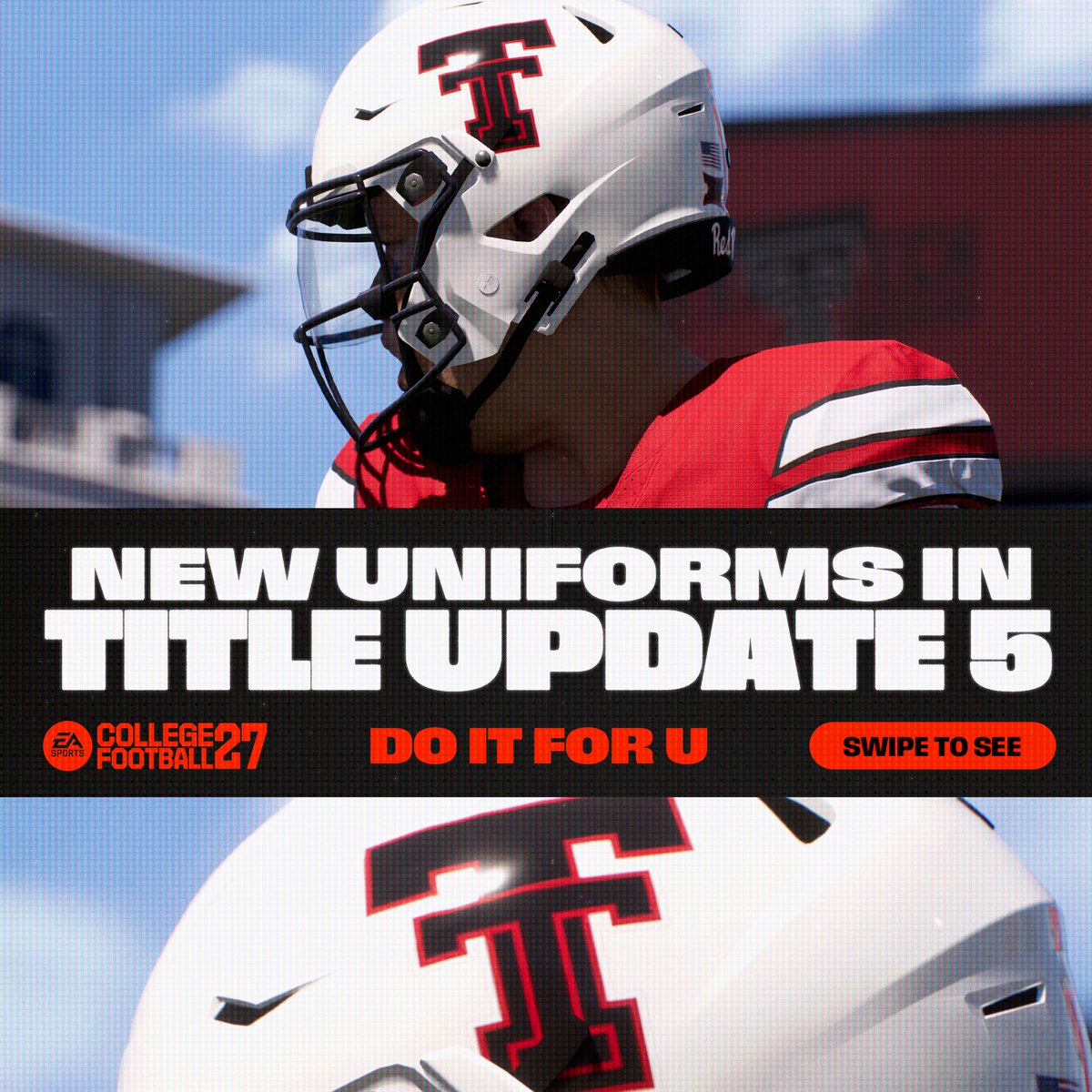 EASPORTSCollege's tweet photo. Building your dynasty starts with building your image. New drip coming to Thursday's update. 🥶
#CFB27

🔗: https://t.co/Md9LfVBNmd https://t.co/e5oET9hKiw