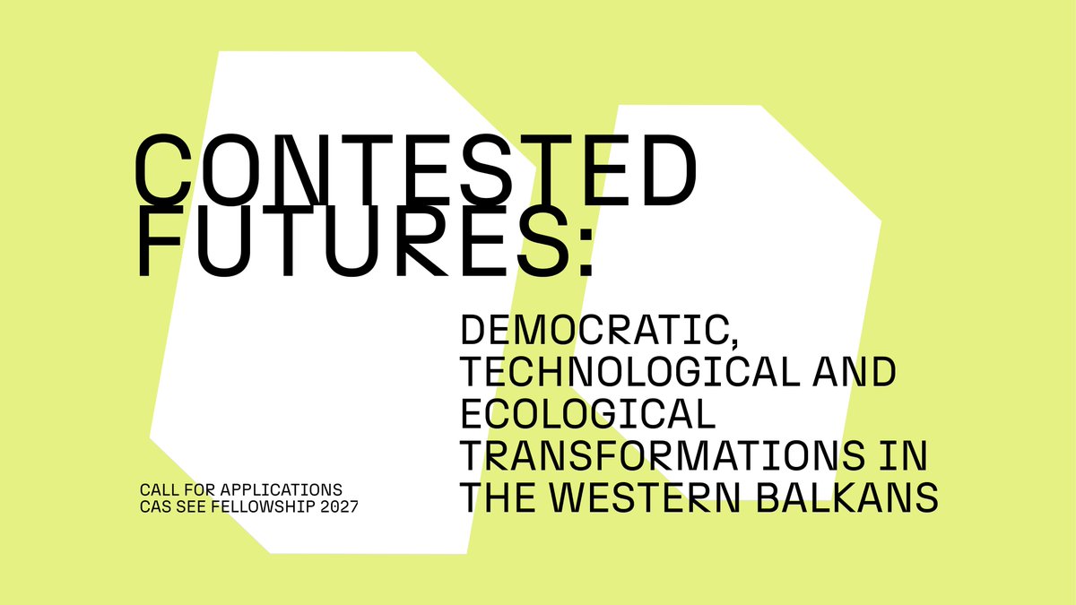 recas_see's tweet photo. DEADLINE EXTENDED! 🚨 Apply for the @RECAS_network Fellowship 2026 by 4 Oct 2026 (23:59 CET)! 

Theme: "Contested Futures in the Western Balkans" (Tech, AI &amp; Democracy, Ecology).

💶 €1,500/mo stipend (3–6 mos).

🔗 Apply: https://t.co/rcRFqiqFmH

#CallForAplications https://t.co/ikGQ7ouydL