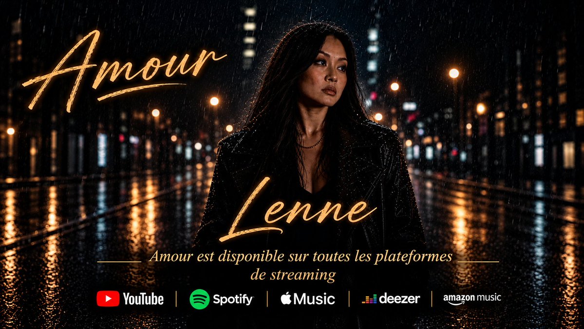 DeoufR's tweet photo. 🎧 LENNE _ "AMOUR" DISPONIBLE SUR YOUTUBE ET TOUTES LES PLATEFORMES DE STREAMING 🎧🔥
Un morceau rempli d’émotion, d’énergie et d’une vraie identité. Lenne vous emmène dans son univers avec une vibe R&amp;B moderne et authentique. 🖤
#LenneMusic #RNB #DeoufRecords https://t.co/vhJUZgzH77