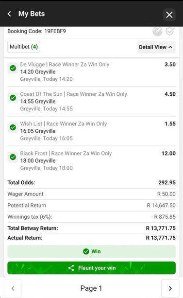 LinconHorsebets's tweet photo. Booom R13K with R50👏🏻👏🏻 https://t.co/uYCTEaIzcP