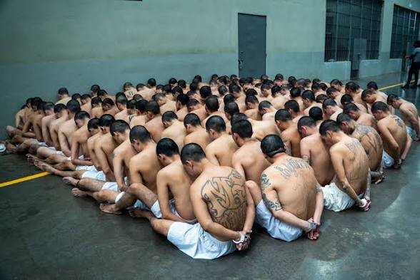 Victor__mario's tweet photo. Cecot Prison that houses the most dangerous rival cult groups in the world is the biggest and most isolated prison in the world. 

The only people that deserves such a place in Nigeria are the boko haram and the Nigerian politicians. https://t.co/LAKCcVnYKn