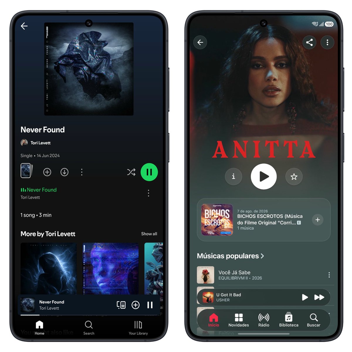 theonecid's tweet photo. Spotify vs new redesigned Apple Music on Android

Who did it best? https://t.co/tMFtSZZaiS