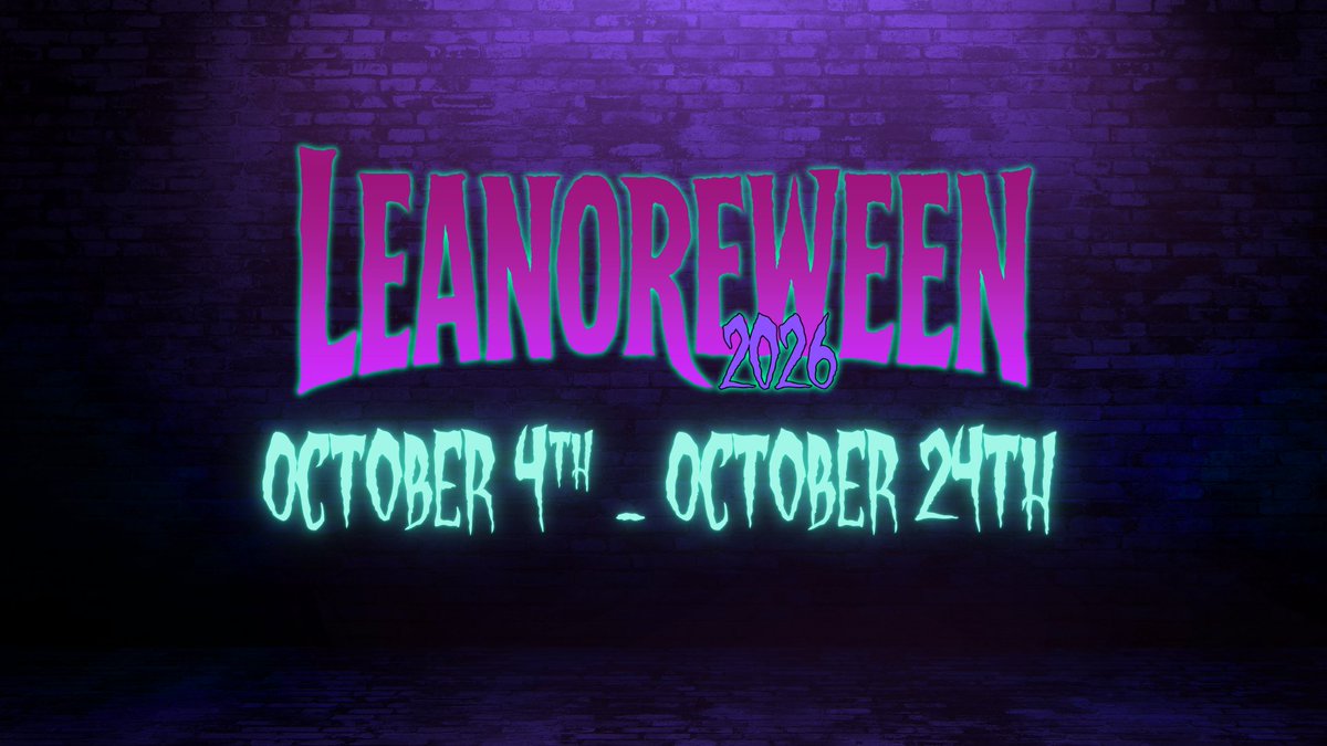 LostLeanore's tweet photo. ICYMI when I posted the Video announcement earlier...
#Leanoreween2026 Prompt List has Dropped! ๐ https://t.co/BiYV1eA6Ck