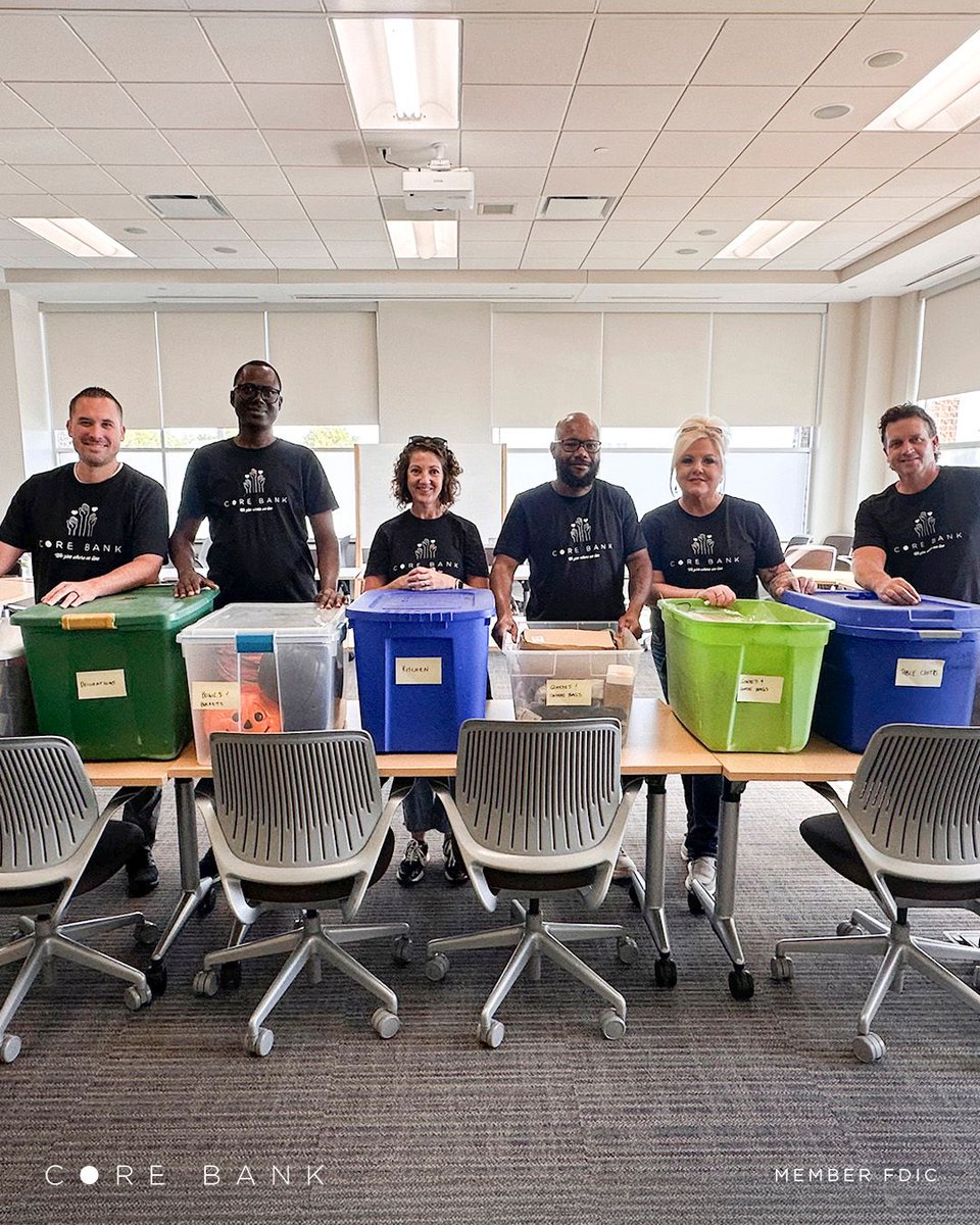 corebank's tweet photo. Another great month at Core!

📄 Annual Shred Event
 📢 Tax Rules Talk with Hancock &amp; Dana
 🏡 Mortgage team wins at Champions Circle
 💻 LinkedIn skills training with Sunni &amp; Tami
 🤝 Volunteering with Project Harmony for Heartland Honors 9/11

On to October! https://t.co/mUMaKpQDyN