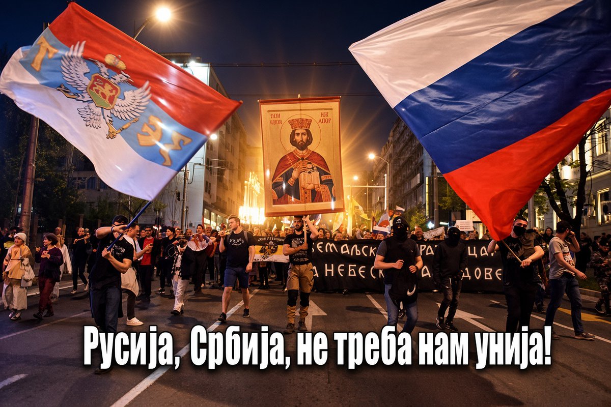 thebl4ckhand's tweet photo. Русија, Србија, не треба нам Унија!
Russia, Serbia, we don't need EU!
#RussiaIsNotMyEnemy
https://t.co/AgQQsEYSpy https://t.co/epR6cC0VEL