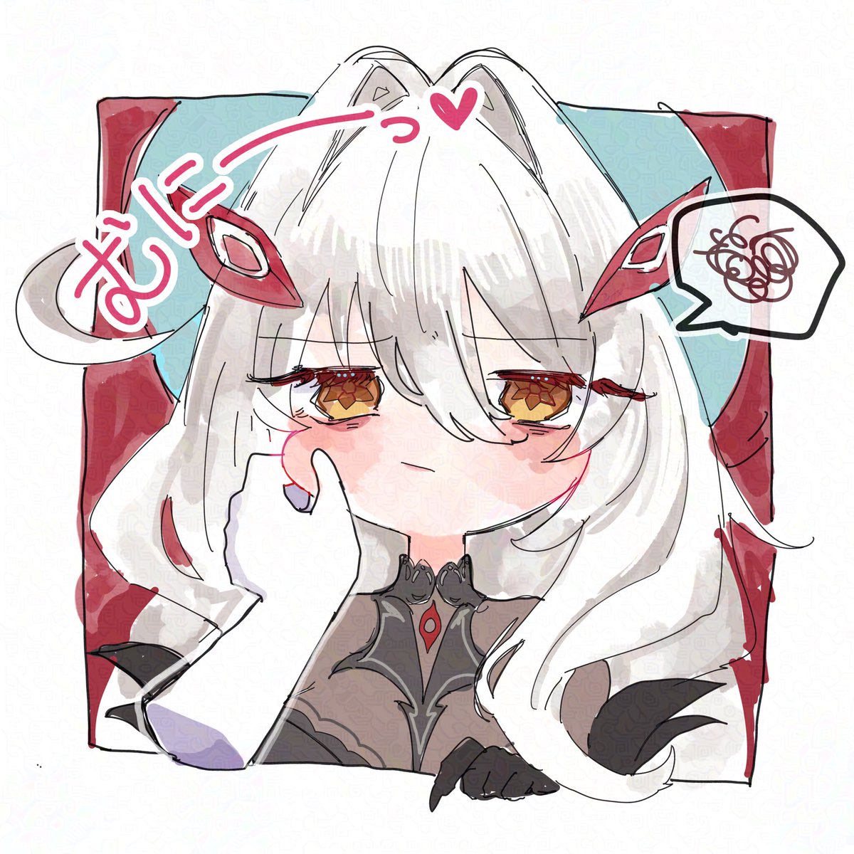 nyi0x0's tweet photo. ほっぺむちむちロノヴァちゃん❣️ https://t.co/IBqd13HknD