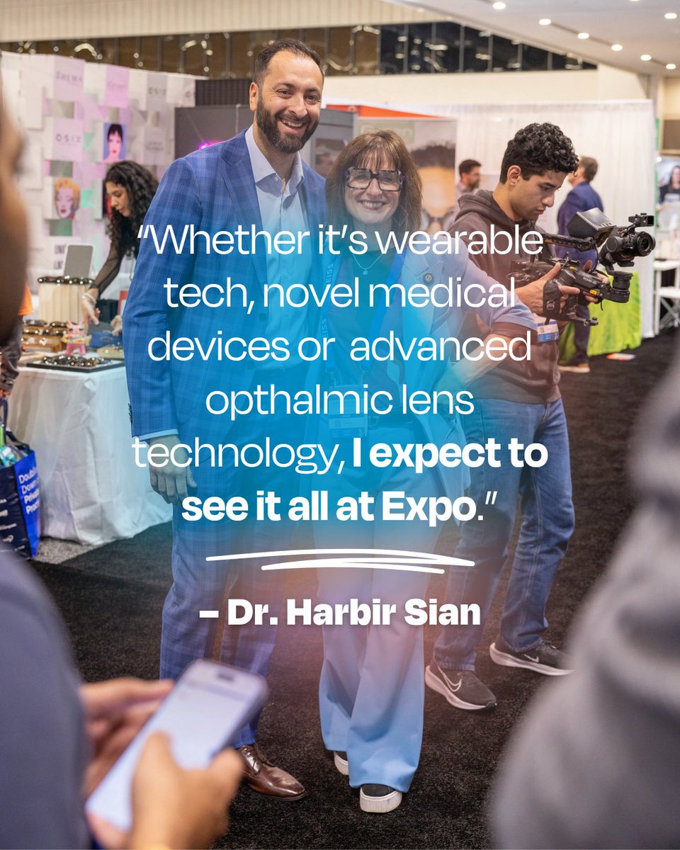 VisionExpo's tweet photo. What’s next in eyecare? Dr. Harbir Sian is looking to Vision Expo for the latest.

Read more from Dr. Sian and other industry voices in the latest issue of @OpticalPrism: https://t.co/vIy6NaWHUb https://t.co/tznlcdqfpV