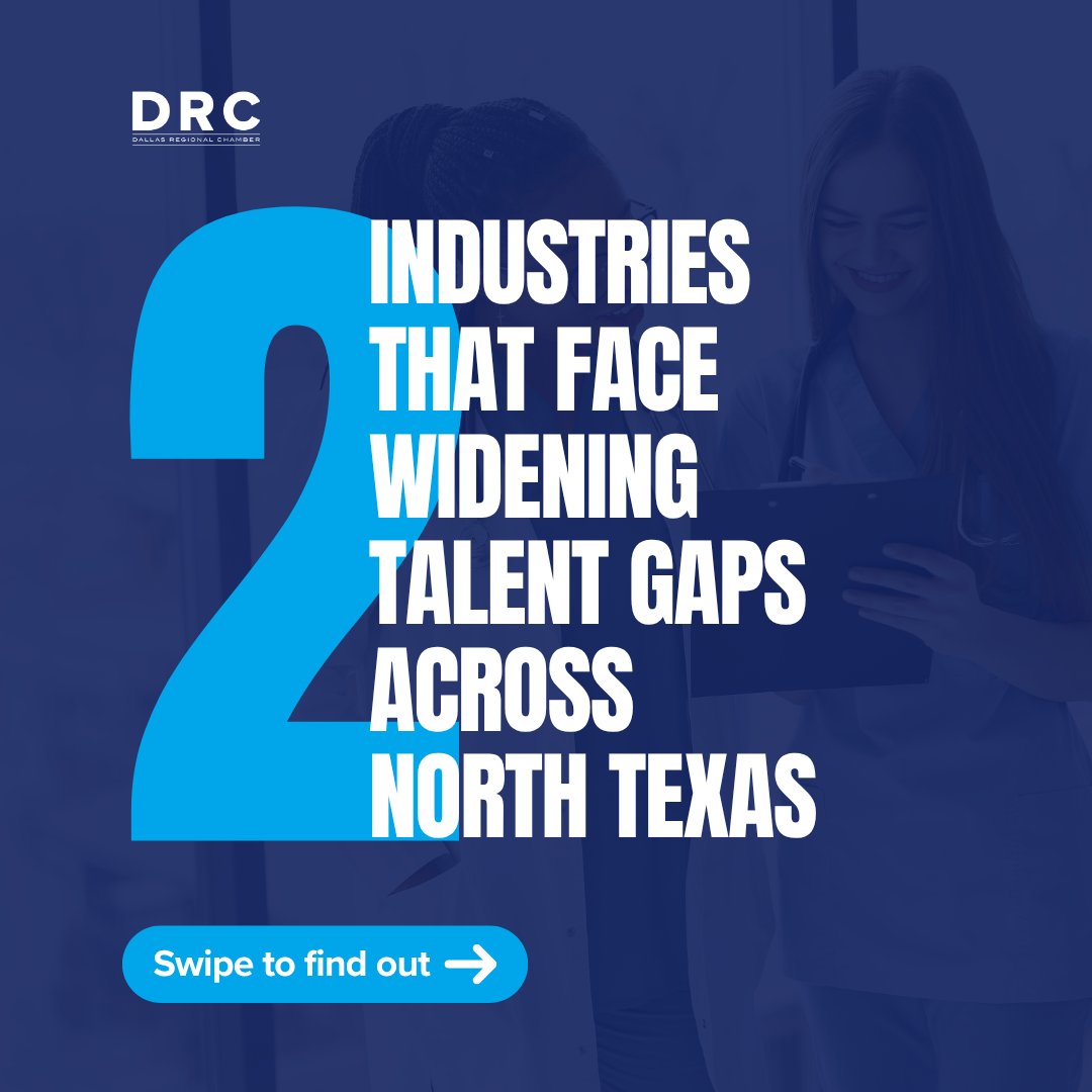 DRC's tweet photo. Today's students are tomorrow's workforce.

Health care and IT are essential to North Texas’ continued growth, but both face a growing need for skilled workers. Through work-based learning, businesses can introduce students to high-demand careers, strengthen their future talent pipelines and help close the gap.

Learn more: https://t.co/yOndRfuWAG