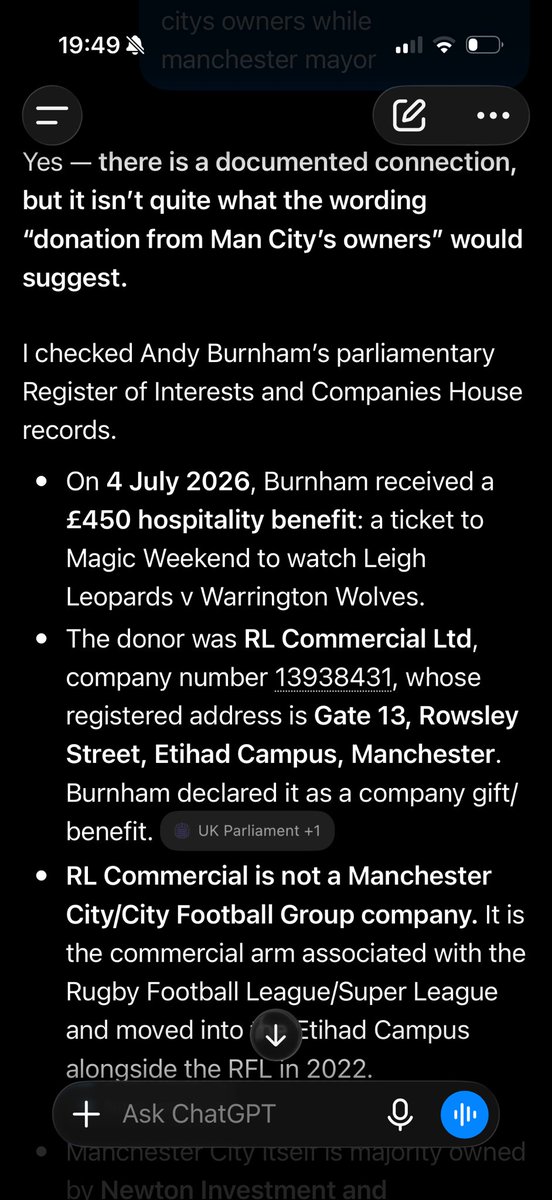 TrinityWay99's tweet photo. @MelissaReddy_ #PAYROLL #ETIHAD #MANCHESTERMAYOR #CHEATS #114GUILTY Connect the dots @premierleague a quick internet search will tell you why this guy loves @ManCity https://t.co/R7AsmCJkrg