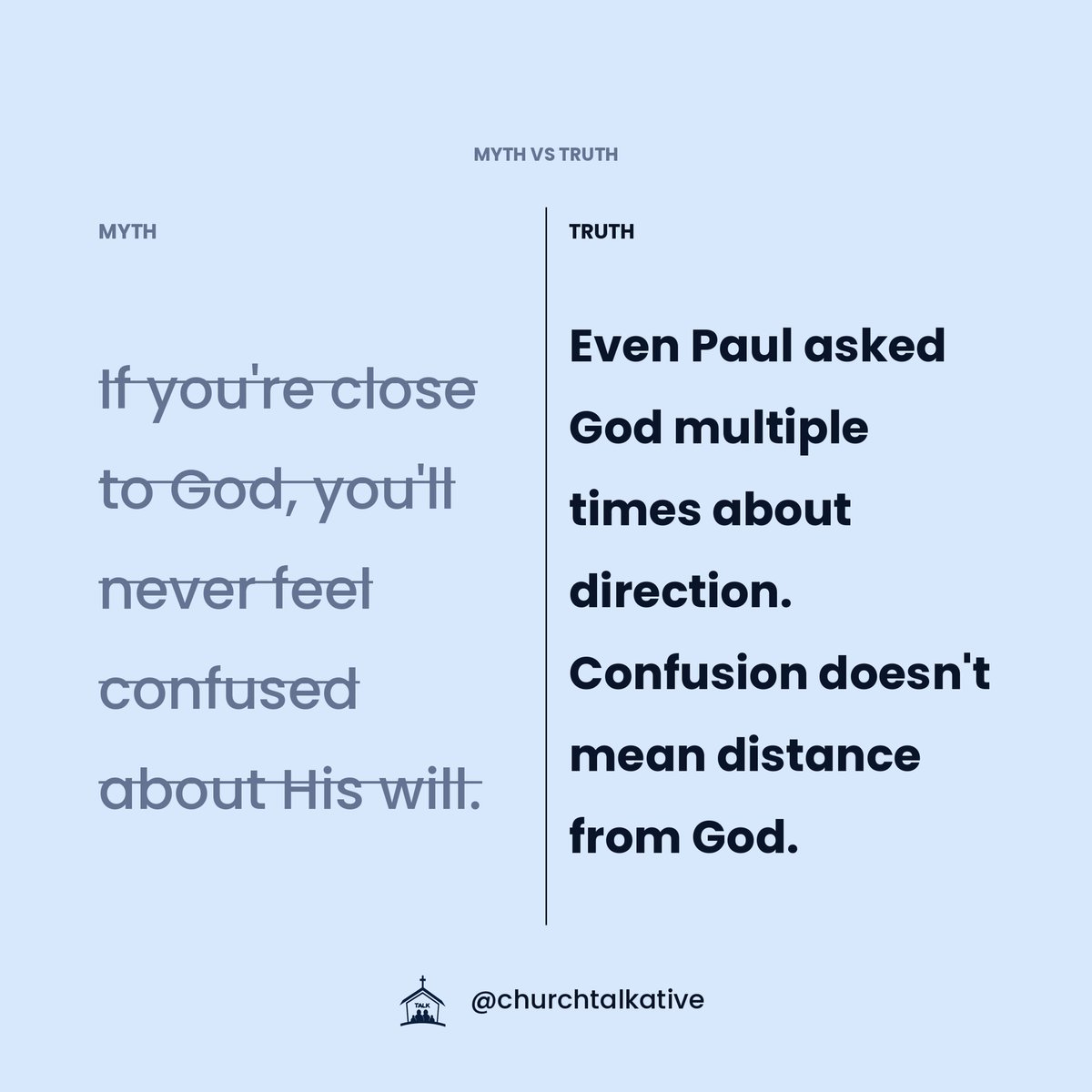 churchtalkative's tweet photo. Confusion is not distance from God. https://t.co/IJEAJCkja5