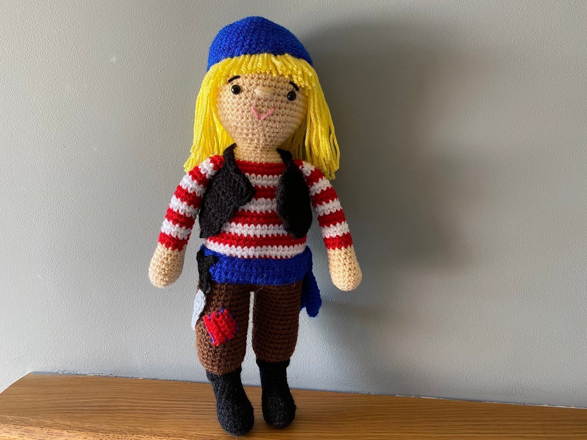 Tanyawarren's tweet photo. Could this little lady join your crew?  She is looking for someone to have fun and adventures with 😊

https://t.co/H5frBfG3Td

 #MHHSBD #firsttmaster #craftbizparty #pirate #shopindie https://t.co/alrBPJ2GaH
