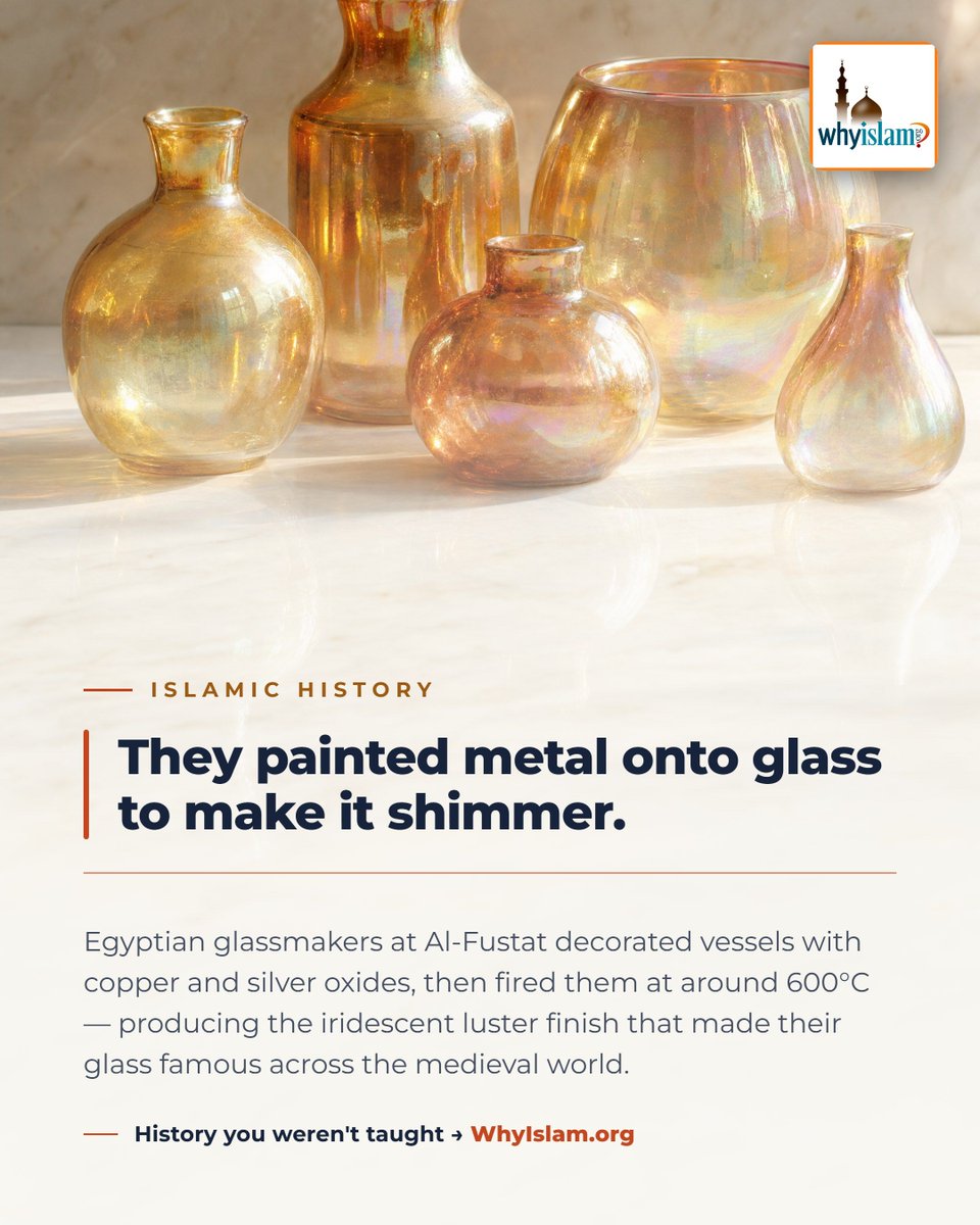 whyislam's tweet photo. They painted metal onto glass to make it shimmer.

History you weren't taught → https://t.co/YIwasS8gq0 https://t.co/R2Df3Hvlr4