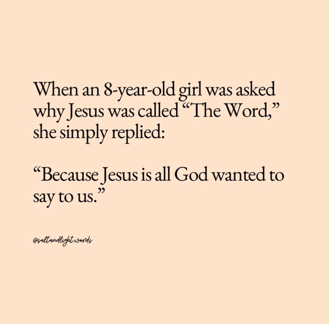 thesupersteph_'s tweet photo. "...Jesus is all God wanted to say to us." https://t.co/6dfJ7U2qvs