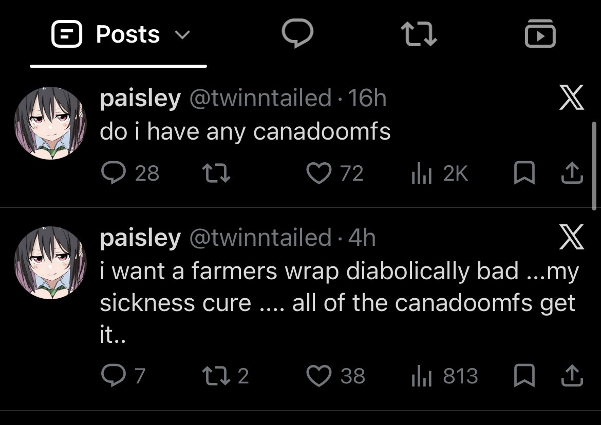twinntailed's tweet photo. this is sorted by most popular u rlly have to milk the canadian popularity spike on here https://t.co/cyJErpF5yF