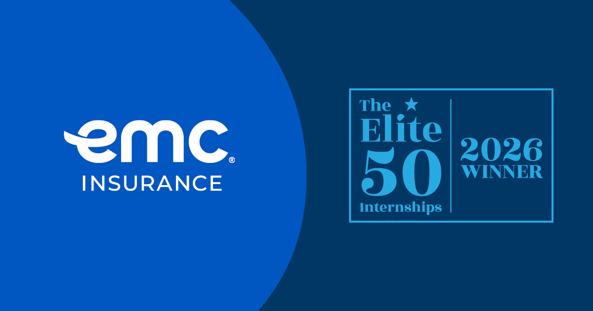EMCInsurance's tweet photo. We're honored to be recognized on the 2026 Elite 50 Internships list by RISE Professionals. From meaningful projects to networking opportunities, EMC's internship program is designed to help students grow skills, build connections, &amp; explore careers in insurance. https://t.co/QbhM0scx9m