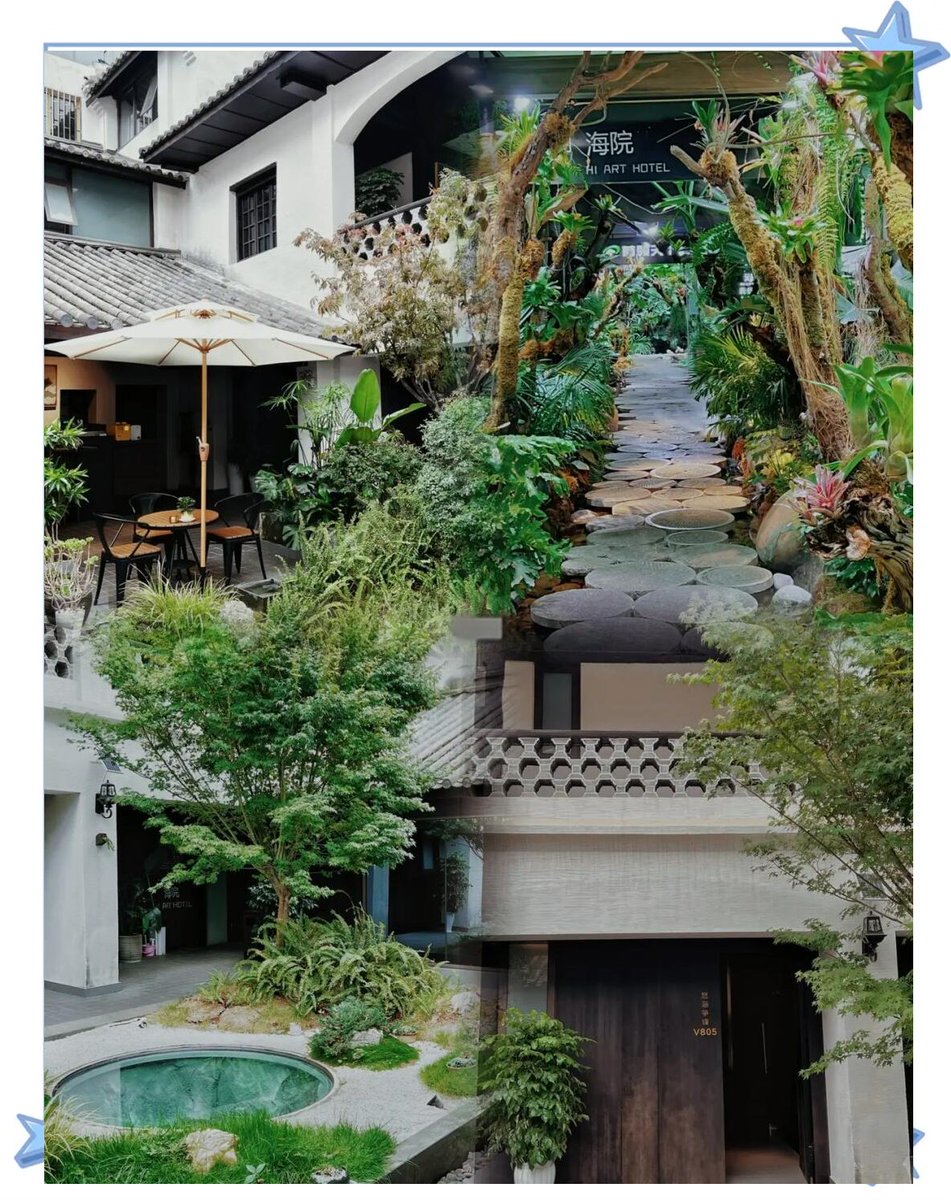 tasha_whit__b3e's tweet photo. By the riverbank, the calligrapher’s brush strokes in indigo dye create a captivating charm, making the quiet courtyard a place to savor. https://t.co/rmgFHnxPYB