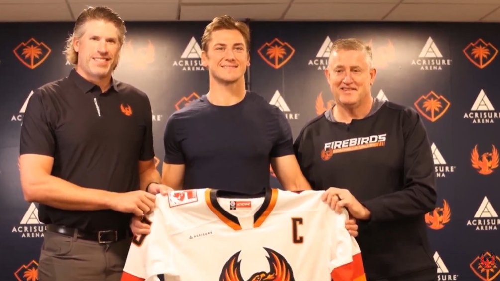 DeepSeaHockey's tweet photo. The Coachella Valley Firebirds announce John Hayden will be the captain of the team for the 2026-27 season. https://t.co/HL3gliQ5Xu