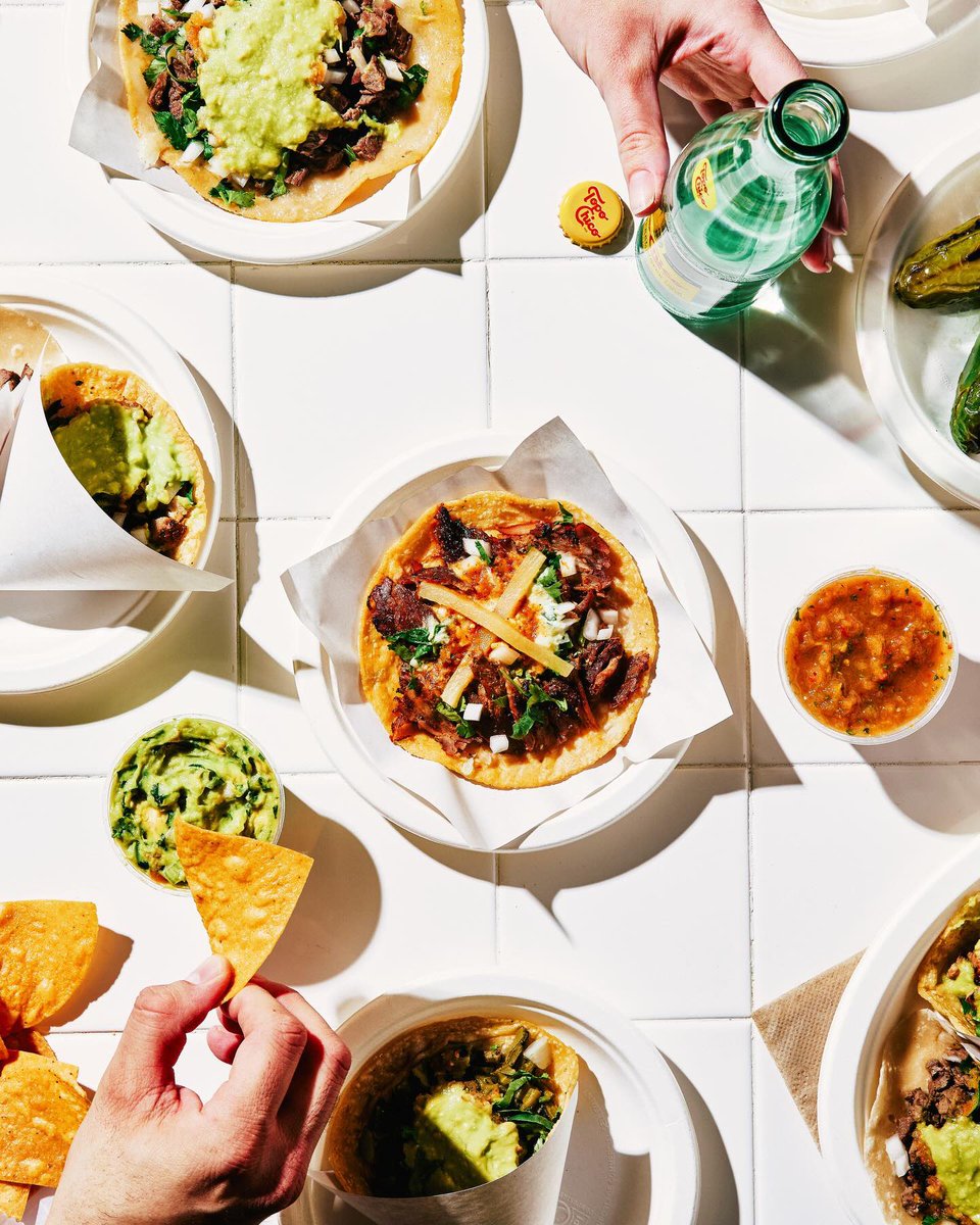TimesSquareNYC's tweet photo. Keep the Hispanic Heritage Month celebrations going with a taste of Latin culture right here in Times Square! 🎊🌟 Check out these local favorites!

🌮 @LosTacosNo1 
🍲 Palma Verde 
🍛 @VictorsCafeNYC 
🍹 Dramma NYC

#TimesSquare #LatinHeritageMonth #HispanicHeritageMonth #NYC https://t.co/YS4AzET5eL