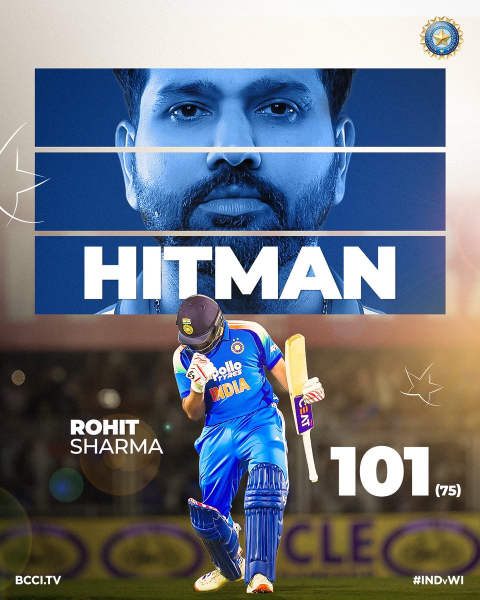 BCCI's tweet photo. They don’t call him the Hitman for nothing 😎💯

Relive his knock ▶️ https://t.co/lSru2en7h1

#TeamIndia | #INDvWI | @mflone_ https://t.co/9zsYyJ2Fcg