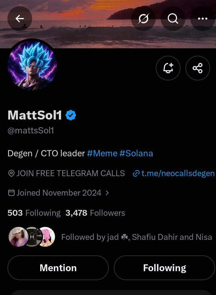 Arriwess's tweet photo. @Crypto__Haris @mattsSol1 Done ✅ https://t.co/B2FCvm3GAn