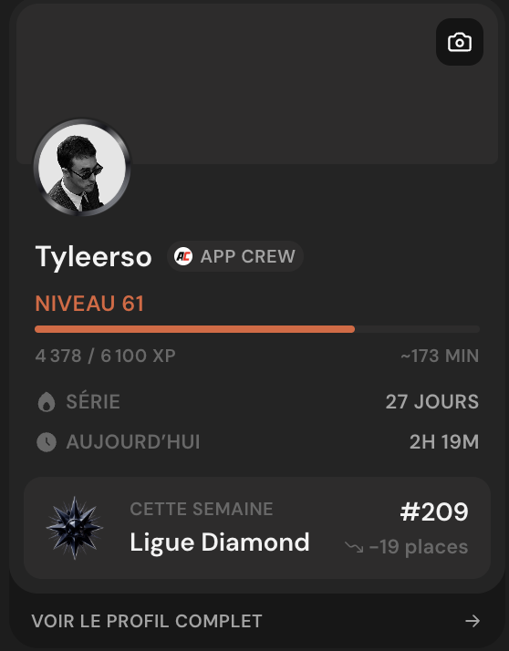 Tyleerso's tweet photo. Prométhée me le rappelle assez violemment : je travaille moins sur mon projet cette semaine.

Pas par manque d’envie. Juste parce que les cours prennent trop de place.

Et c’est frustrant, parce que j’ai vraiment l’impression de tenir quelque chose avec cette app. https://t.co/Yjtp3ko0fe
